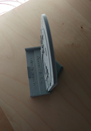 Phone Stand Moria Door 3D Print 21363 Phone Stand Moria Door 3D Print 21363
