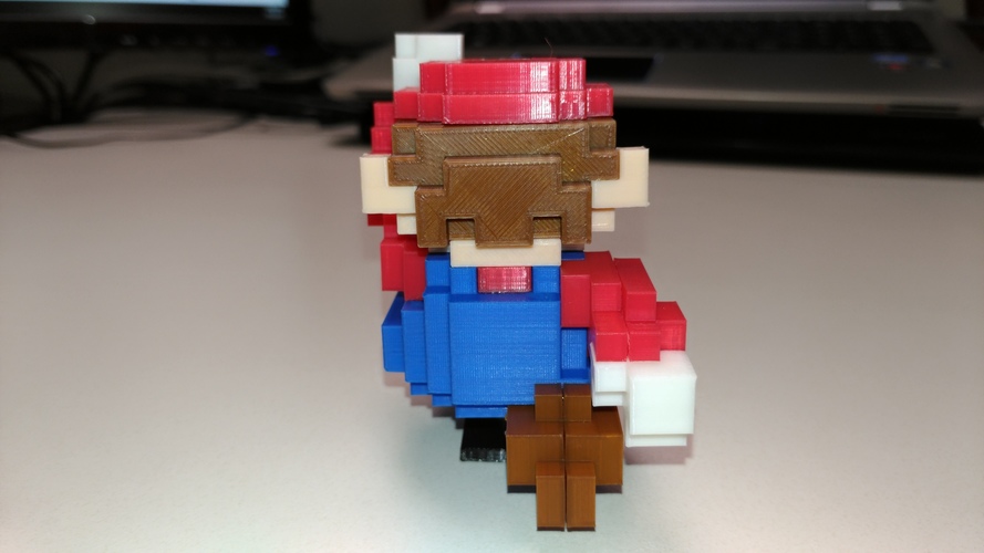 8-Bit Classic Mario 3D Print 21413 8-Bit Classic Mario 3D Print 21413