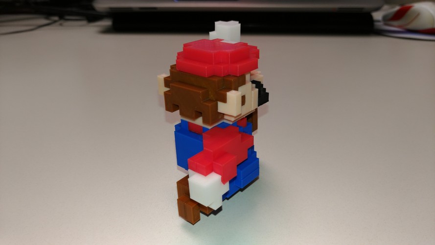 8-Bit Classic Mario 3D Print 21416 8-Bit Classic Mario 3D Print 21416
