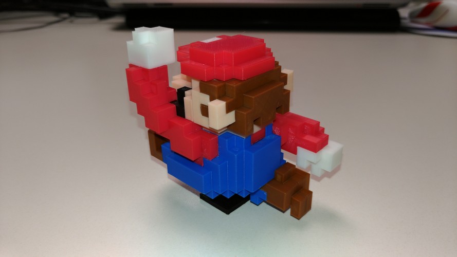 8-Bit Classic Mario 3D Print 21417 8-Bit Classic Mario 3D Print 21417