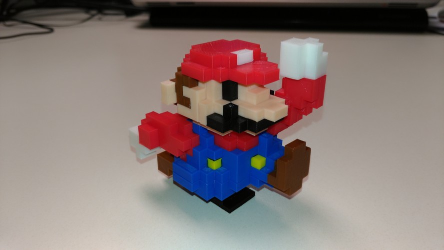 8-Bit Classic Mario 3D Print 21418 8-Bit Classic Mario 3D Print 21418