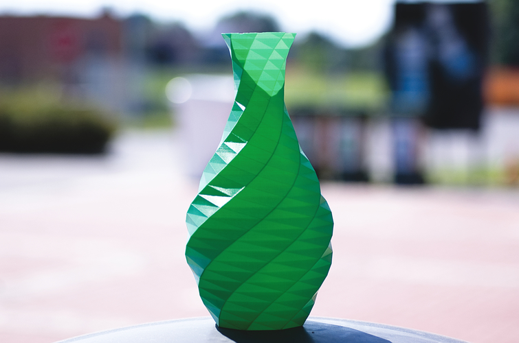 Low-poly Rose Twist Vase 3D Print 21440 Low-poly Rose Twist Vase 3D Print 21440