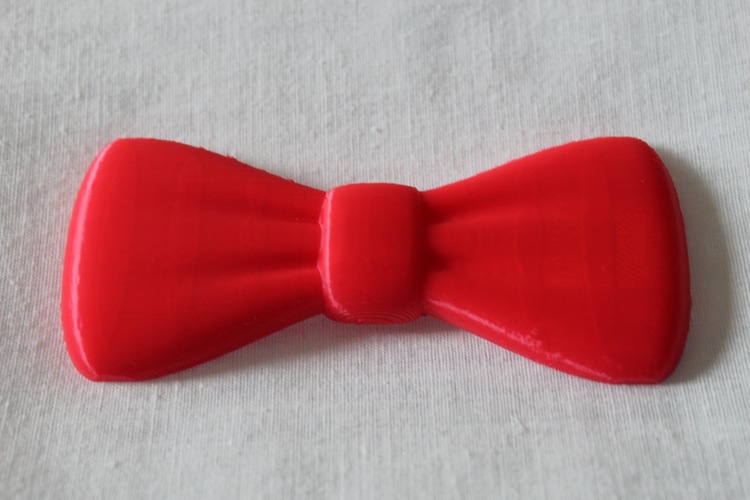Bowtie ( clips on to button ) 3D Print 21530 Bowtie ( clips on to button ) 3D Print 21530