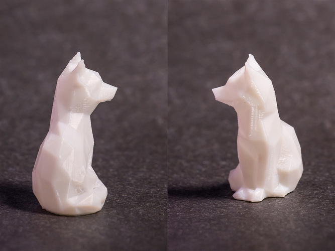 Low Poly Fox 3D Print 21547 Low Poly Fox 3D Print 21547