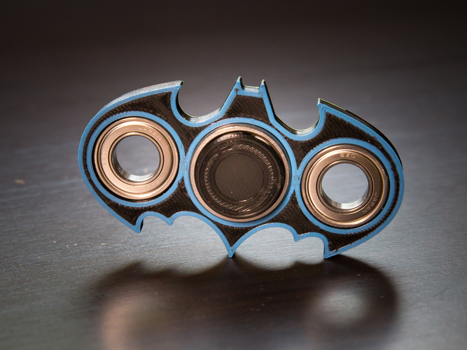 Batman fidget spinner 3D Print 21562 Batman fidget spinner 3D Print 21562