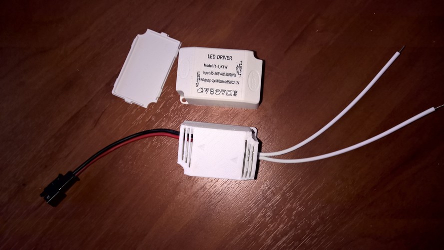 The power supply unit case with air vents for LED tape v1.0 3D Print 21570 The power supply unit case with air vents for LED tape v1.0 3D Print 21570