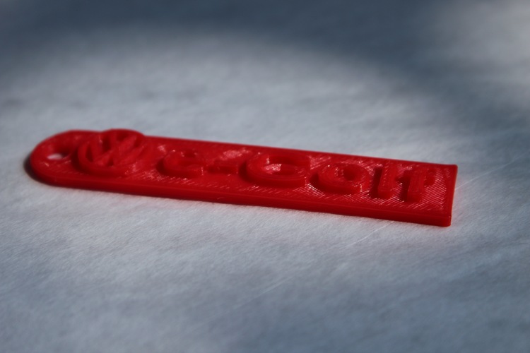 Volkswagen e-Golf Keychain 3D Print 21582 Volkswagen e-Golf Keychain 3D Print 21582