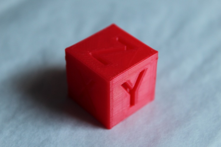 XYZ 20mm Calibration Cube 3D Print 21594 XYZ 20mm Calibration Cube 3D Print 21594