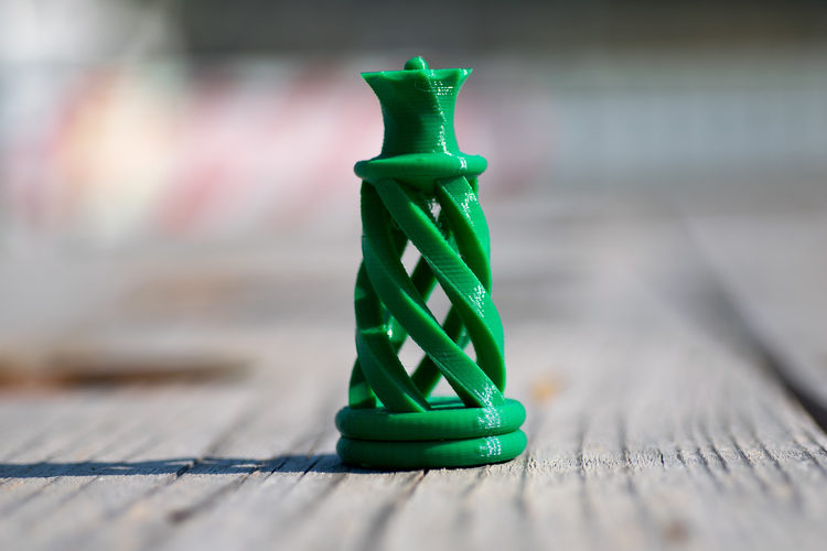 Spiral Chess Set (Large) 3D Print 21644 Spiral Chess Set (Large) 3D Print 21644