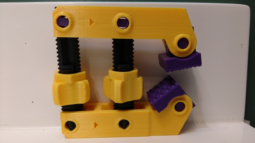 Hand-Screw Clamp 3D Print 21761 Hand-Screw Clamp 3D Print 21761