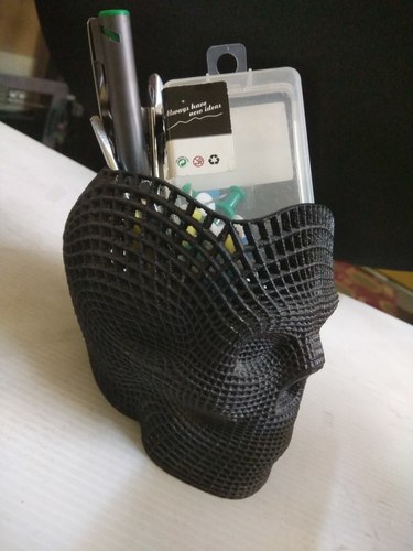 Wireframe Skull Pencil Holder (For The Love of Dog) 3D Print 21825 Wireframe Skull Pencil Holder (For The Love of Dog) 3D Print 21825