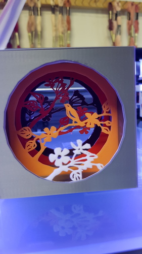 Shadow box with bird 3D Print 21853 Shadow box with bird 3D Print 21853
