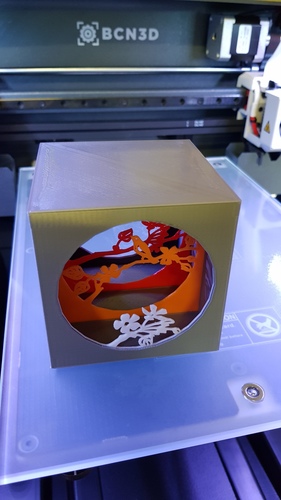Shadow box with bird 3D Print 21855 Shadow box with bird 3D Print 21855