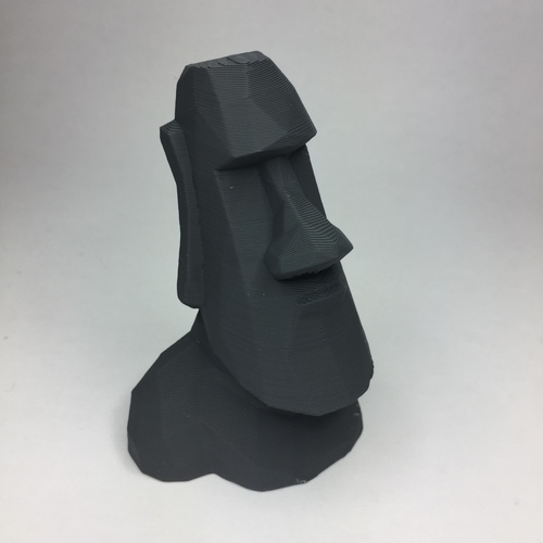 Low Poly Moai 3D Print 21857 Low Poly Moai 3D Print 21857