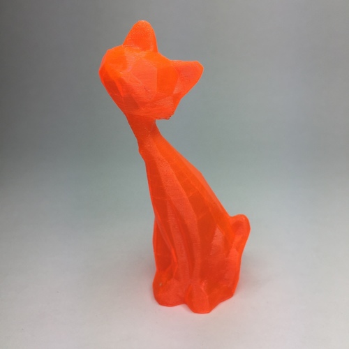 Low Poly Leaning Cat 3D Print 21894 Low Poly Leaning Cat 3D Print 21894