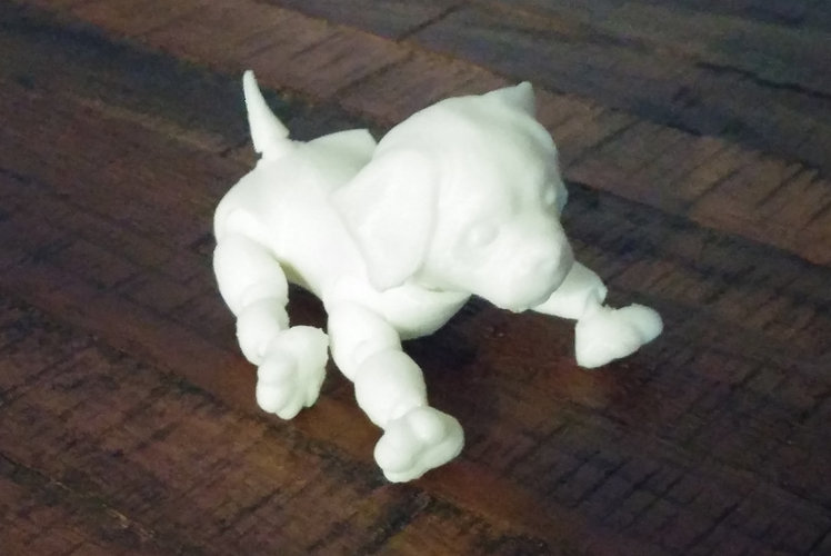 3d Jointed Puppy Dog Lying Down 3D Print 21895 3d Jointed Puppy Dog Lying Down 3D Print 21895