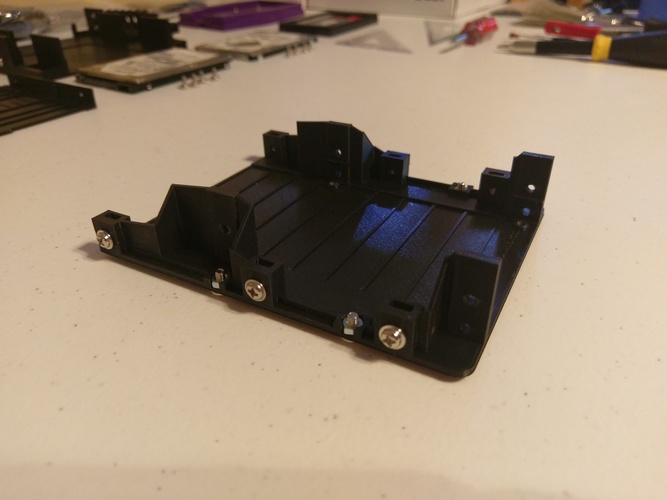Drive Bay Adapter V4 (3.5" to 2x2.5") 3D Print 21921 Drive Bay Adapter V4 (3.5" to 2x2.5") 3D Print 21921