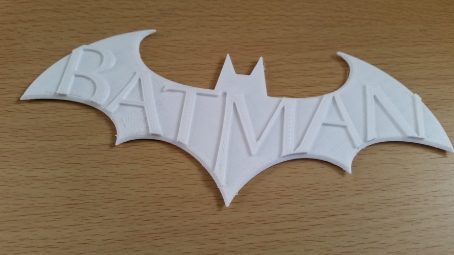 Batman Arkham City Logo V1 3D Print 2204 Batman Arkham City Logo V1 3D Print 2204
