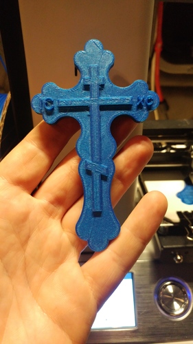 slavic cross 3D Print 22055 slavic cross 3D Print 22055