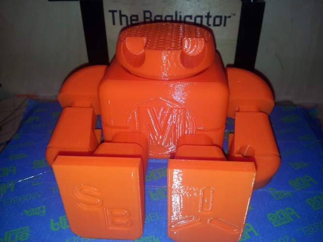 BIG Maker Faire Robot Action Figure 3D Print 2208 BIG Maker Faire Robot Action Figure 3D Print 2208