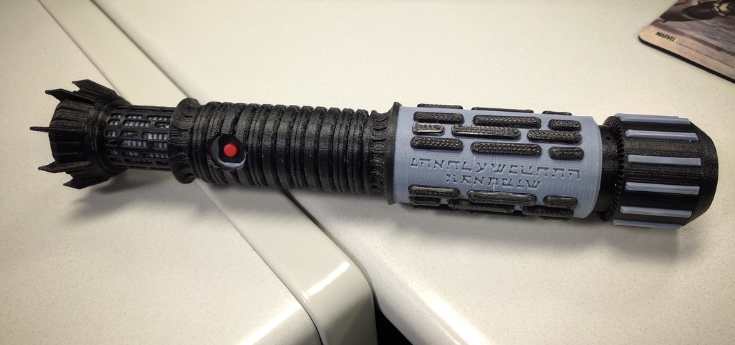 Custom Cutaway Saber Hilt 3D Print 22105 Custom Cutaway Saber Hilt 3D Print 22105