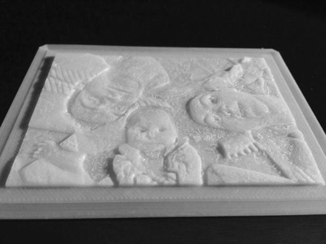 MY FAMILY LITHOPHANE 3D Print 22187 MY FAMILY LITHOPHANE 3D Print 22187