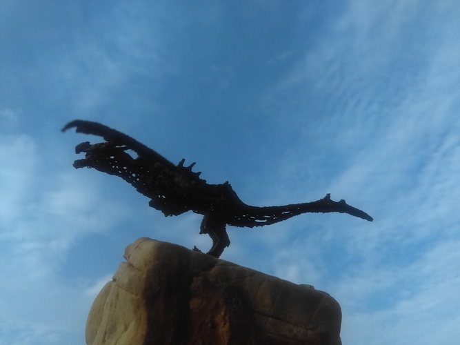 Dragon in stile Voronoi 3D Print 22196 Dragon in stile Voronoi 3D Print 22196