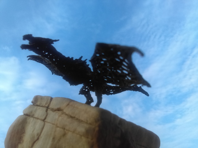 Dragon in stile Voronoi 3D Print 22198 Dragon in stile Voronoi 3D Print 22198