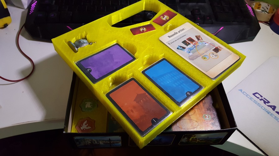 7 Wonders Duel + Pantheon Organizer 3D Print 22483 7 Wonders Duel + Pantheon Organizer 3D Print 22483