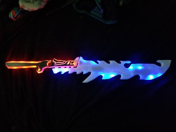 Zelda: Breath of the Wild – Guardian Sword with NeoPixel LEDs 3D Print 22577 Zelda: Breath of the Wild – Guardian Sword with NeoPixel LEDs 3D Print 22577
