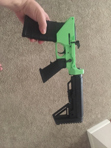 Ar-15 Lower Reciever 3D Print 22620 Ar-15 Lower Reciever 3D Print 22620