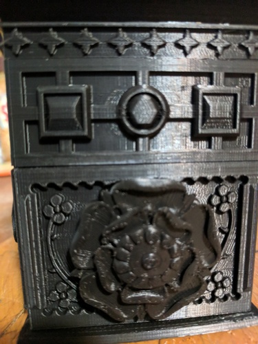 The Tudor Rose Box (with secret lock) 3D Print 22632 The Tudor Rose Box (with secret lock) 3D Print 22632