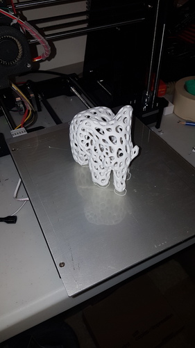 Elephant - Voronoi Style 3D Print 22660 Elephant - Voronoi Style 3D Print 22660