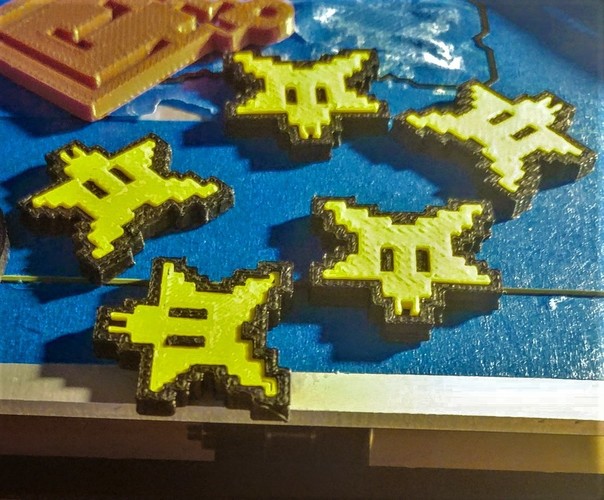 Star Keychain - Super Mario World - (Dual Extrusion) 3D Print 23035 Star Keychain - Super Mario World - (Dual Extrusion) 3D Print 23035