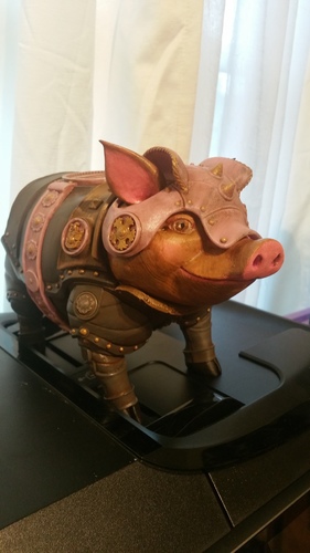 Sir Pigglesby (a most noble piggy bank) 3D Print 23089 Sir Pigglesby (a most noble piggy bank) 3D Print 23089