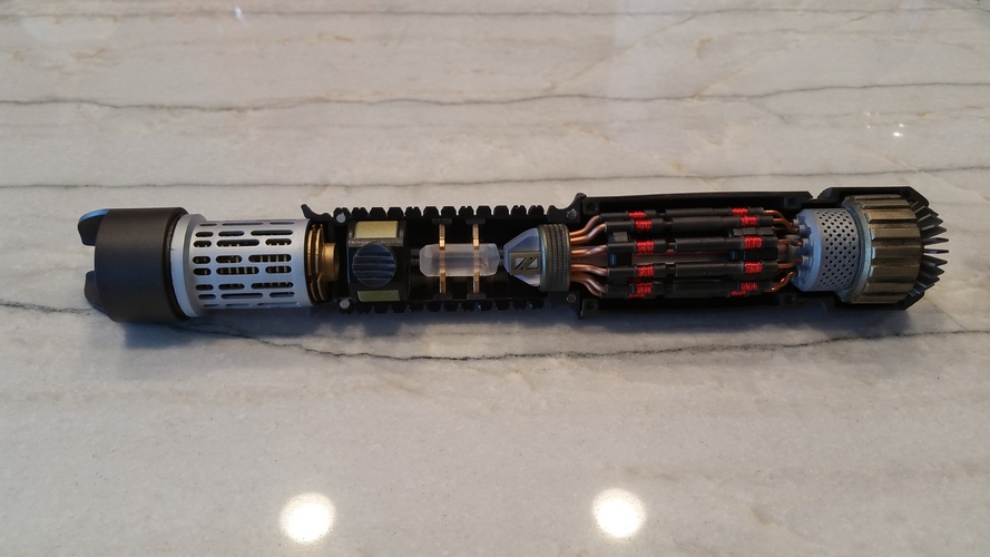 Custom Cutaway Saber Hilt 3D Print 23098 Custom Cutaway Saber Hilt 3D Print 23098