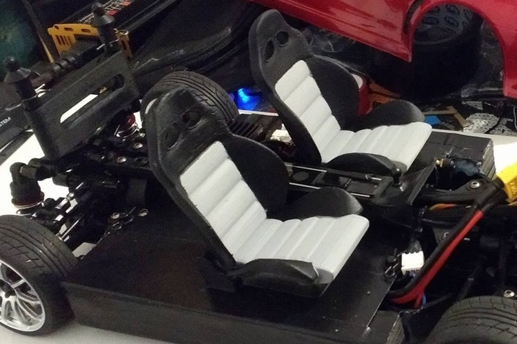 Modern Performance Automobile Seat (MP-2) Mult Recline Angles 3D Print 23134 Modern Performance Automobile Seat (MP-2) Mult Recline Angles 3D Print 23134