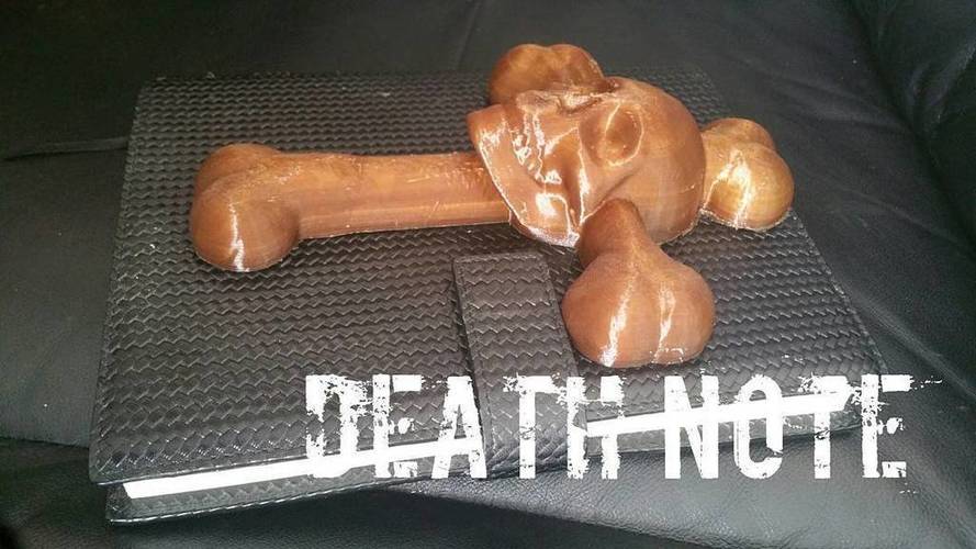 Ryuk's Death Notebook Cross 3D Print 23188 Ryuk's Death Notebook Cross 3D Print 23188