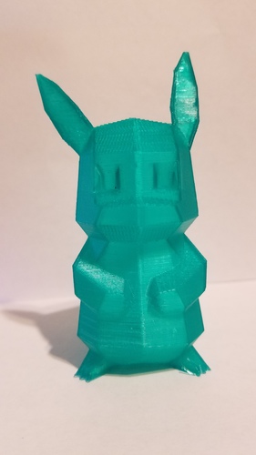 Low-Poly Pikachu - Multi and Dual Extrusion version 3D Print 23374 Low-Poly Pikachu - Multi and Dual Extrusion version 3D Print 23374