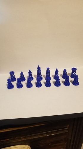Spiral Chess Set (Large) 3D Print 23383 Spiral Chess Set (Large) 3D Print 23383