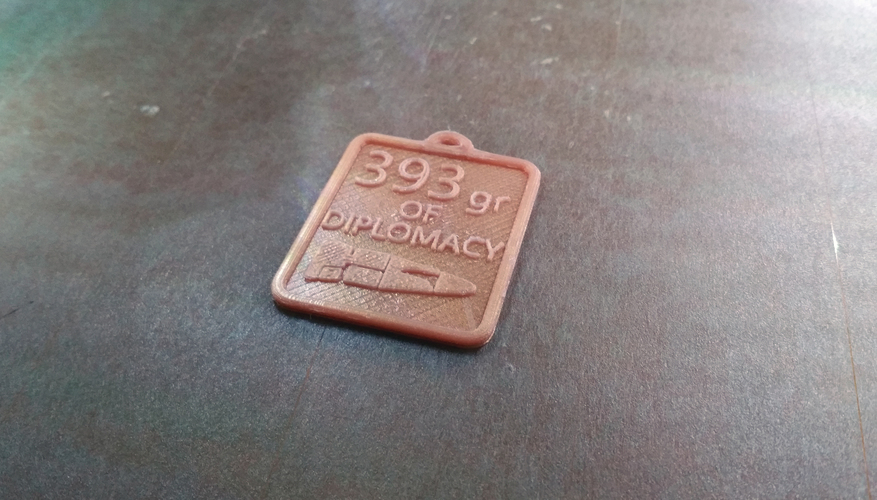 Rainbow Six Siege - Medal Weapon - 393gr OF DIPLOMACY 3D Print 23404 Rainbow Six Siege - Medal Weapon - 393gr OF DIPLOMACY 3D Print 23404