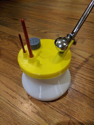 Airbrush Cleanning Pot 3D Print 23438 Airbrush Cleanning Pot 3D Print 23438
