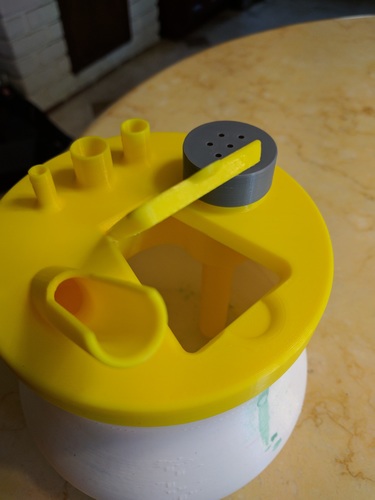 Airbrush Cleanning Pot 3D Print 23443 Airbrush Cleanning Pot 3D Print 23443