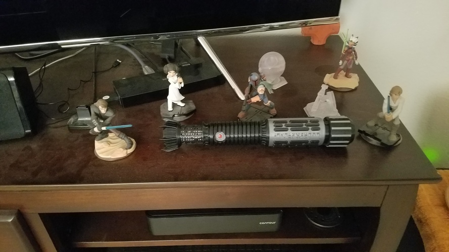 Custom Cutaway Saber Hilt 3D Print 23458 Custom Cutaway Saber Hilt 3D Print 23458