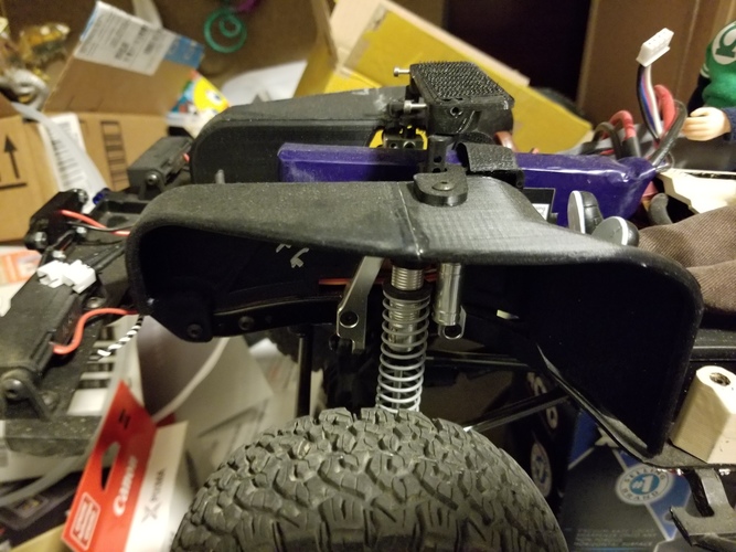 SCX-10 II Fenders 3D Print 23533 SCX-10 II Fenders 3D Print 23533