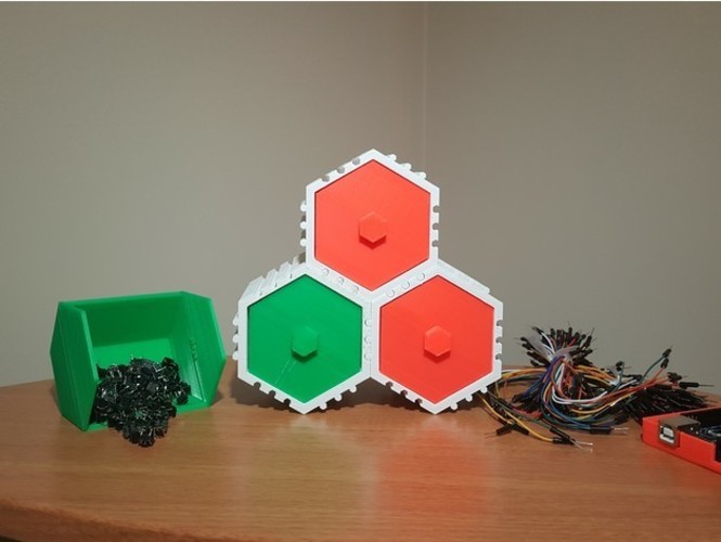 The HIVE - Stackable Hex Drawers 3D Print 23561 The HIVE - Stackable Hex Drawers 3D Print 23561