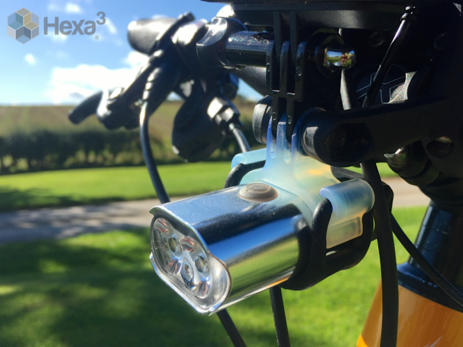 Go Pro Style Mount for Bike Light 3D Print 23571 Go Pro Style Mount for Bike Light 3D Print 23571