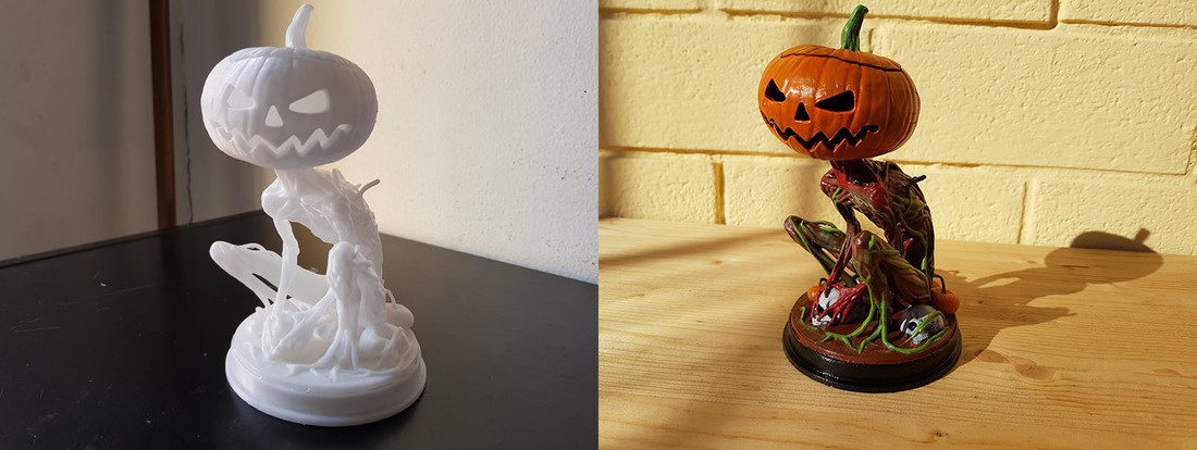 Pumpkin Monster 3D Print 23583 Pumpkin Monster 3D Print 23583