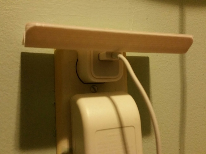 Wall Outlet Shelf 3D Print 2361 Wall Outlet Shelf 3D Print 2361
