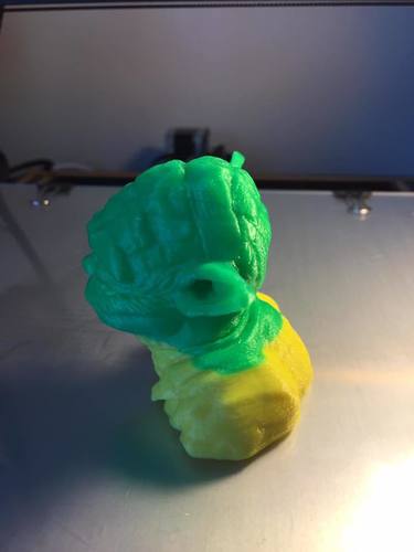 Yoda with Chin Support 3D Print 23632 Yoda with Chin Support 3D Print 23632